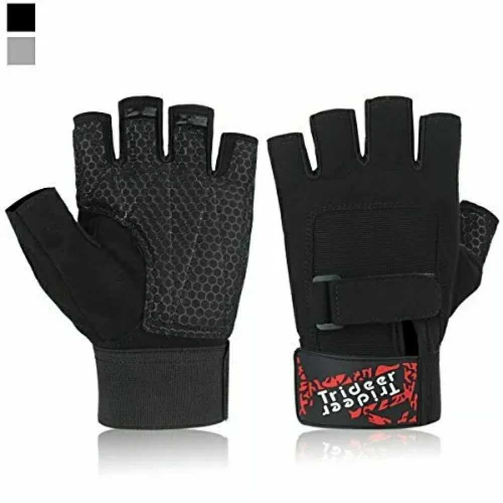 Trideer Workout gloves, Weight lifting Size L